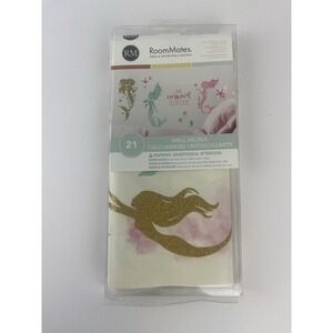 21 Wall Decals NEW RoomMates Peel-n-stick Removable ~ Little Mermaid Sleeps Here